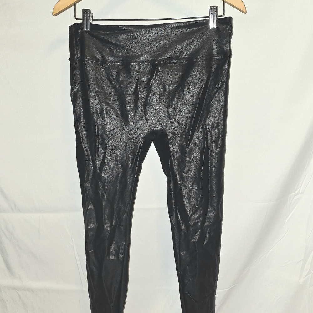 Retro Gong Womens Faux Leather Leggings Stretch High Waisted Pleather Pants